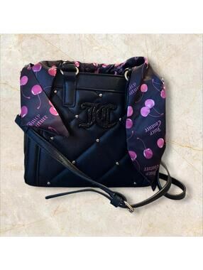 Juicy Couture NWT Black Quilted Crossbody Bag